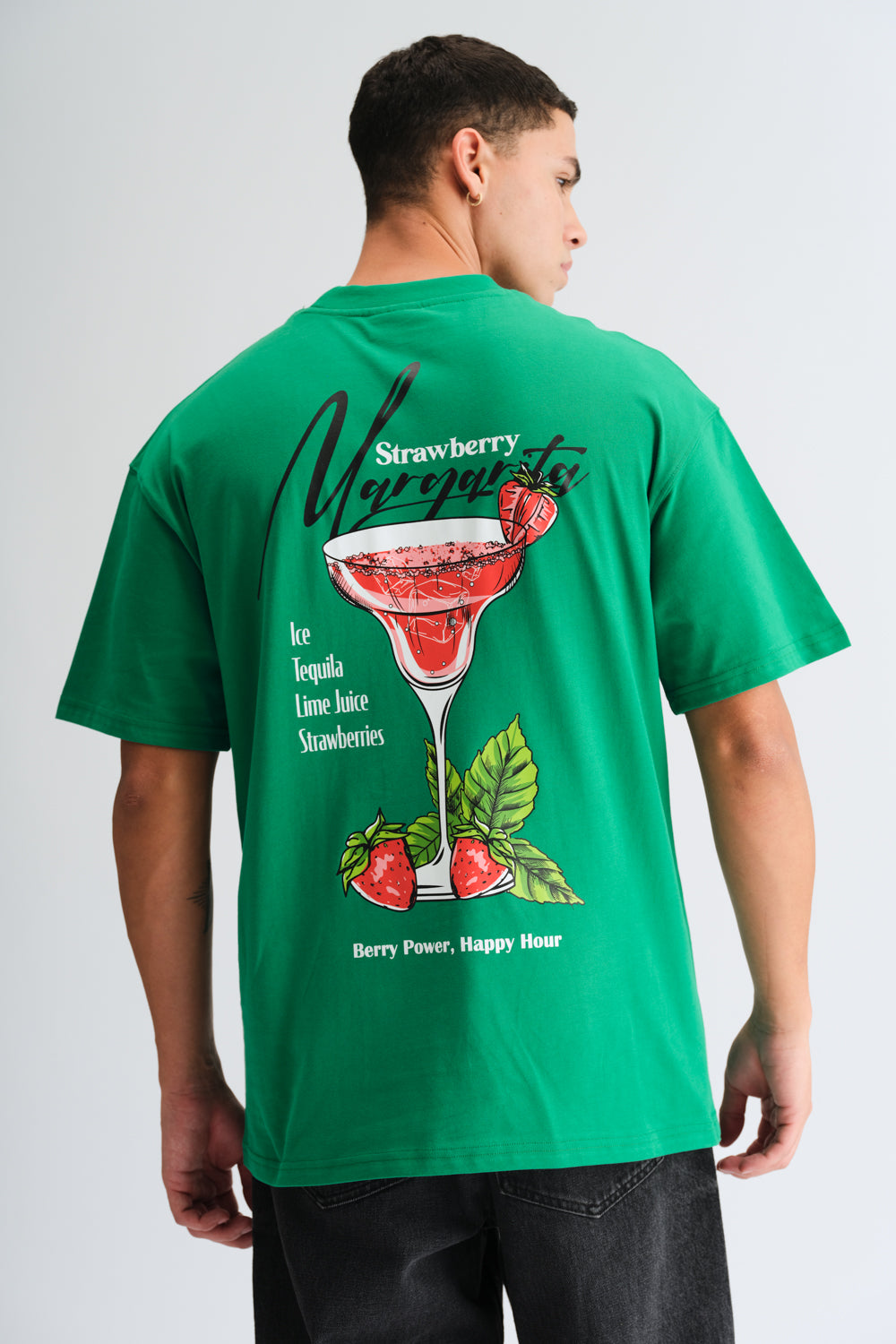 Strawberry Margarita Oversized T-shirt - BonkersCorner