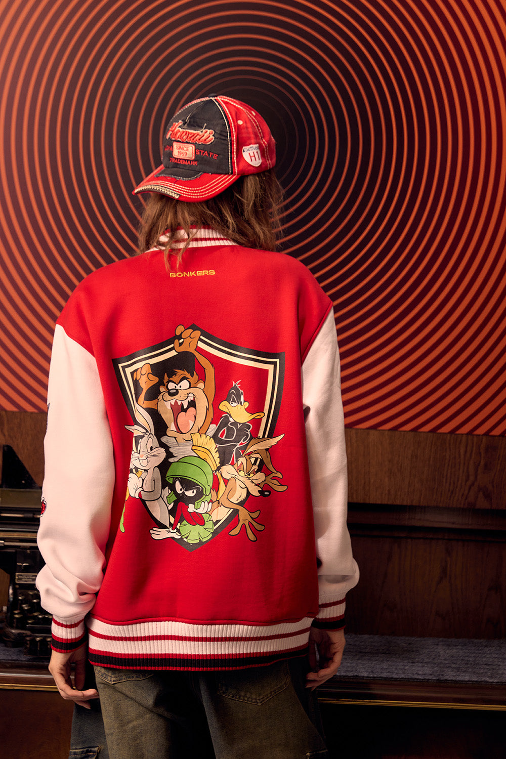 Looney Tunes Red Varsity Jacket - BonkersCorner