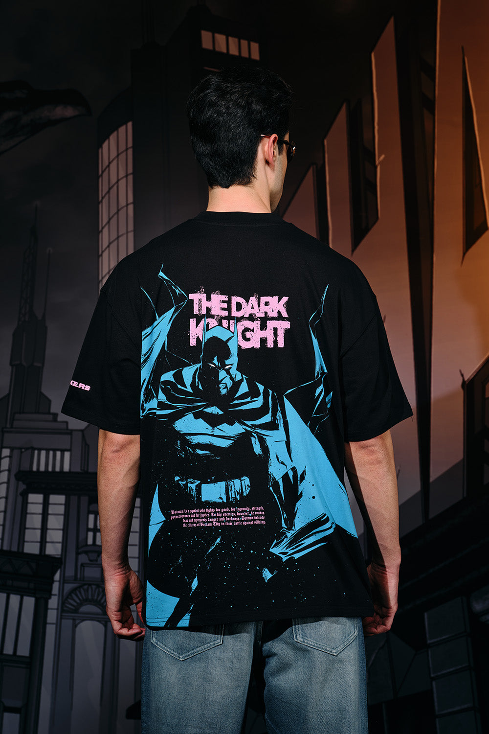 Bat In Dark Oversized T-shirt - BonkersCorner
