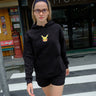 Black Embroidered Pokémon Hoodie - BonkersCorner