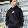 Black Embroidered Pokémon Hoodie - BonkersCorner