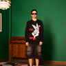 Black Bugs Bunny Sweatshirt - BonkersCorner
