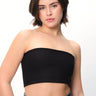 Black Crop Tube Top - BonkersCorner
