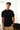 Black Knit Round Neck T-shirt - BonkersCorner