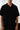 Black Knit Textured Polo T-shirt - BonkersCorner