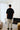 Black Knit Textured Polo T-shirt - BonkersCorner