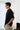 Black Knit Textured Polo T-shirt - BonkersCorner