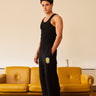 Black Straight Fit Sweatpants - BonkersCorner