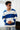 Blue Stripe V-Neck Knit Polo - BonkersCorner