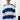 Blue Stripe V-Neck Knit Polo - BonkersCorner