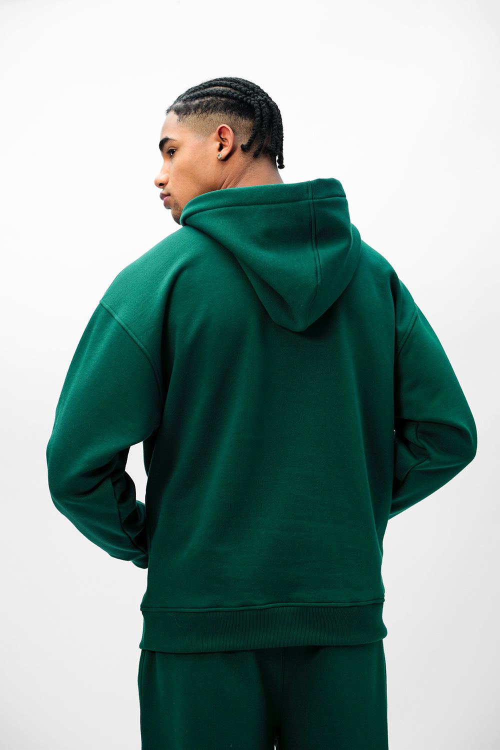 Bottle Green Wear A Hug Oversized Hoodie - BonkersCorner