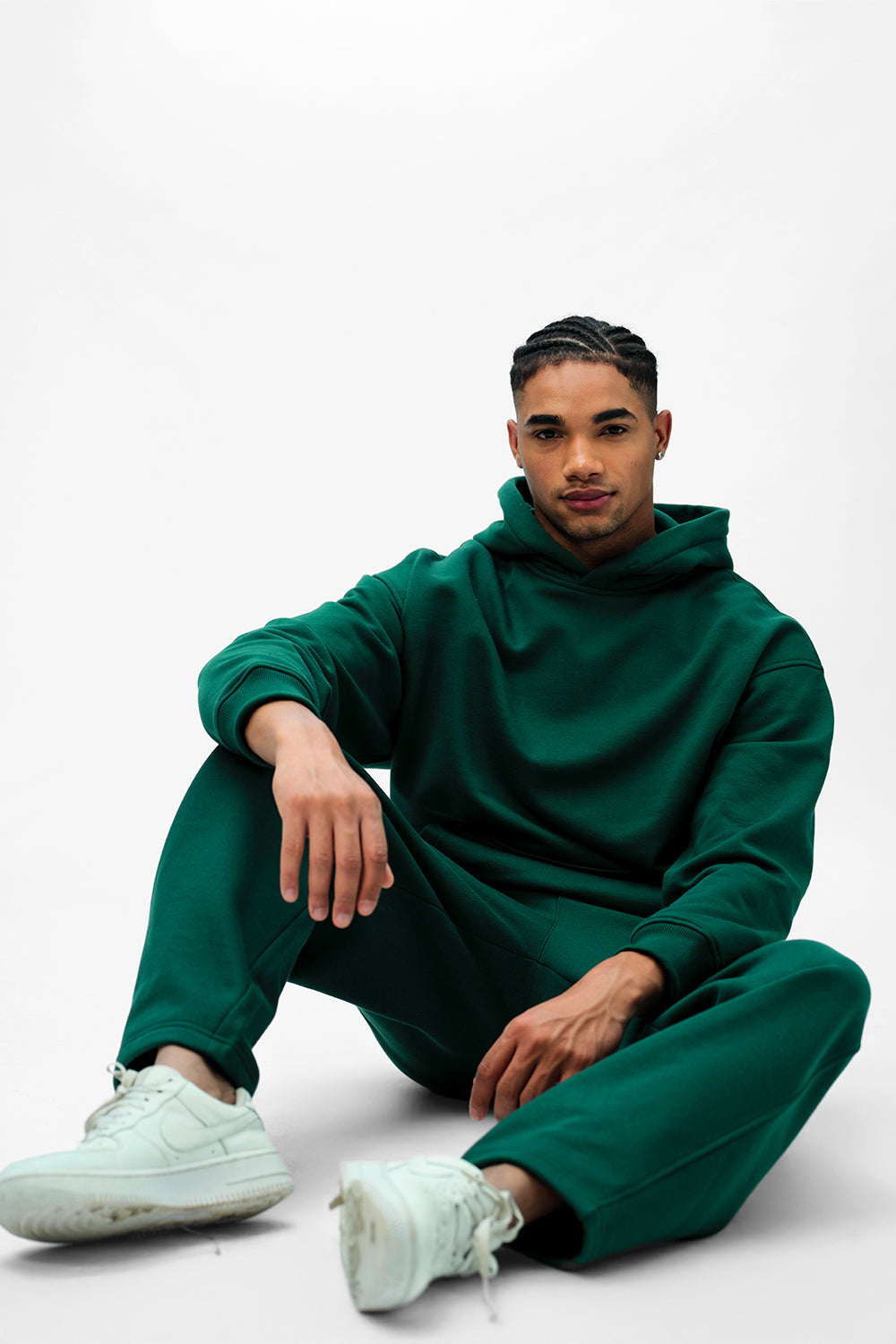 Bottle Green Wear A Hug Oversized Hoodie - BonkersCorner