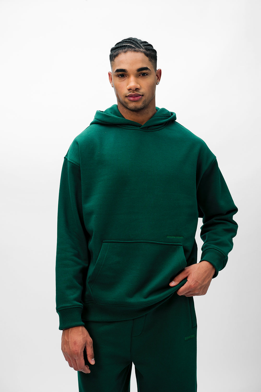 Bottle Green Wear A Hug Oversized Hoodie - BonkersCorner