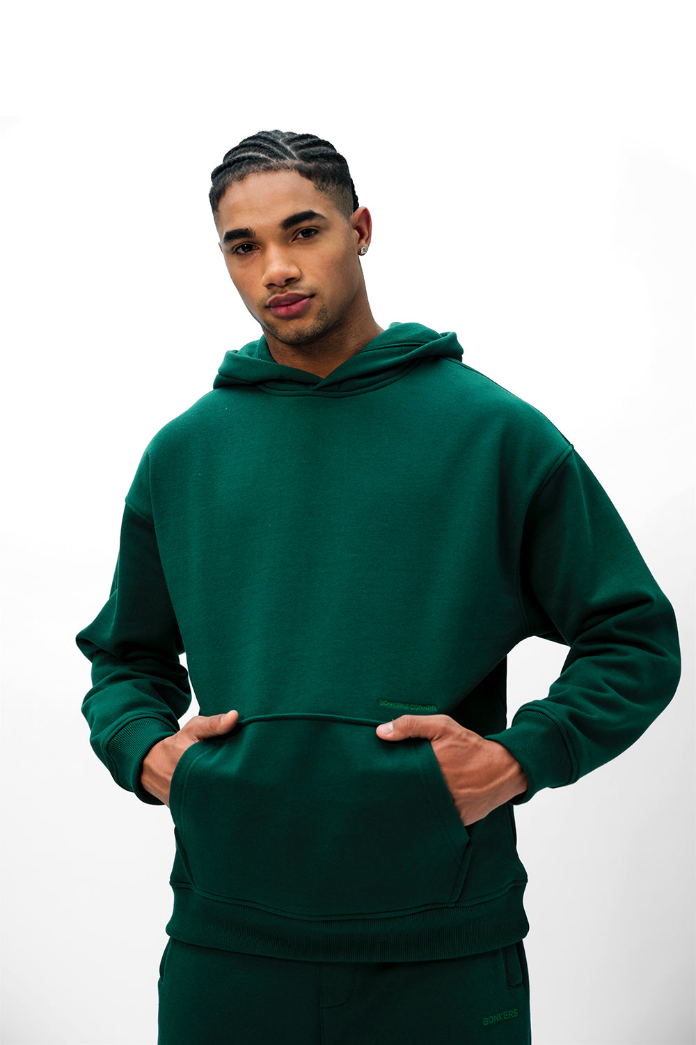 Bottle Green Wear A Hug Oversized Hoodie - BonkersCorner