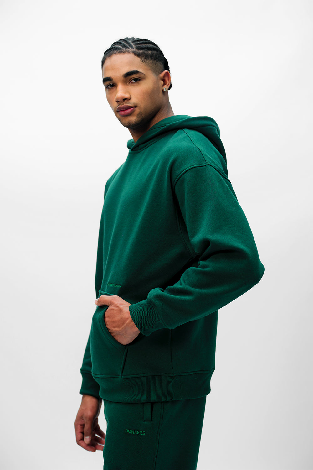Bottle Green Wear A Hug Oversized Hoodie - BonkersCorner