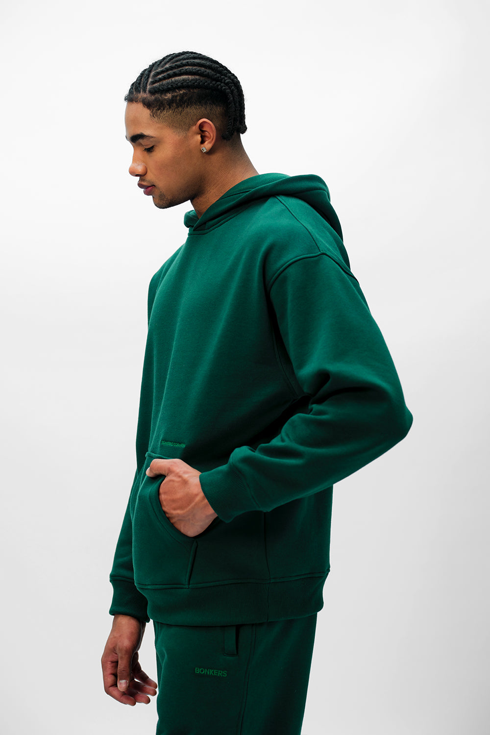Bottle Green Wear A Hug Oversized Hoodie - BonkersCorner