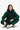 Bottle Green Wear A Hug Oversized Hoodie - BonkersCorner