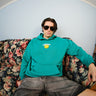 Bottle Green Smiley Originals Hoodie - BonkersCorner