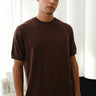 Brown Knit Round Neck T-shirt - BonkersCorner