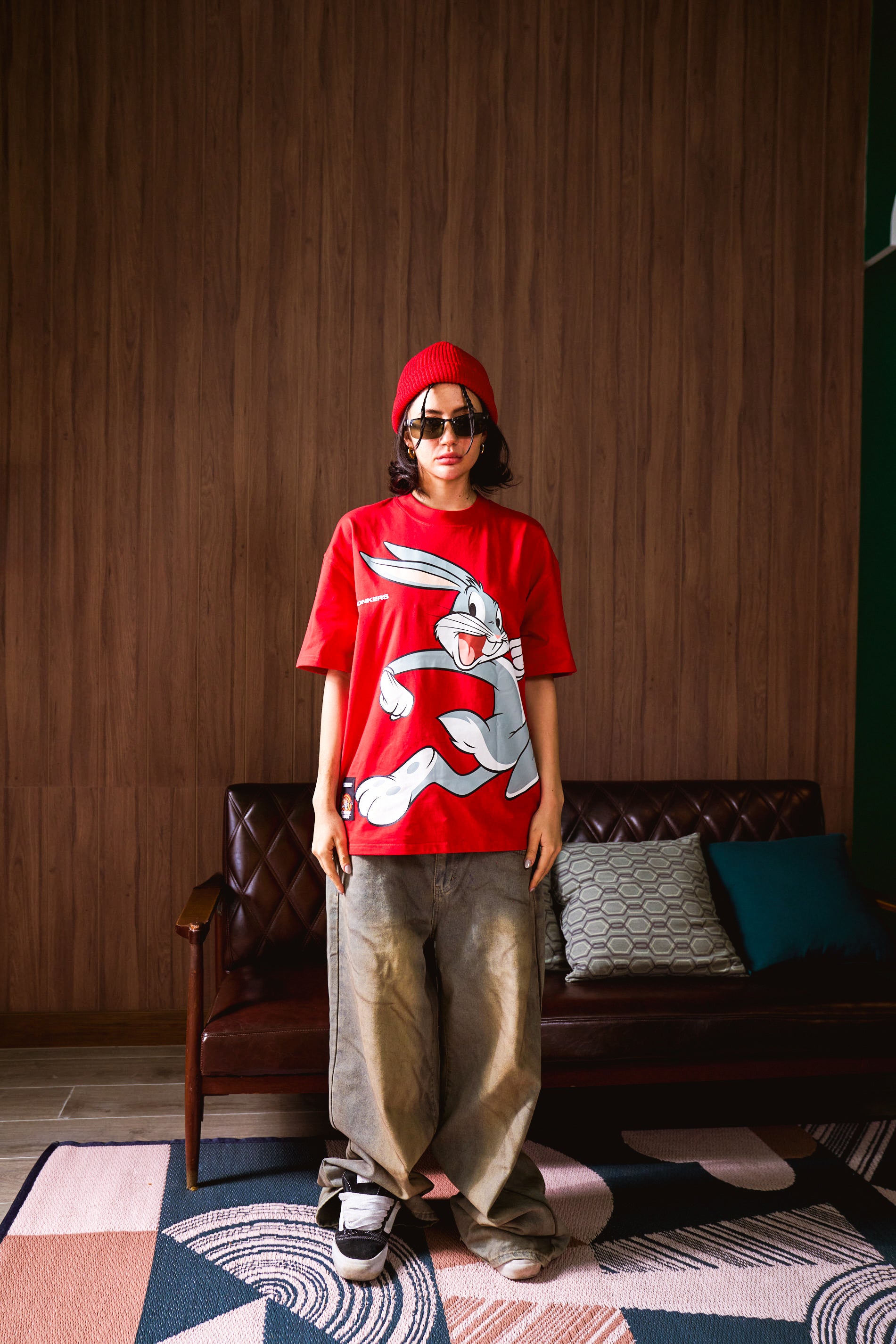 Bugs Bunny Red Oversized T-shirt