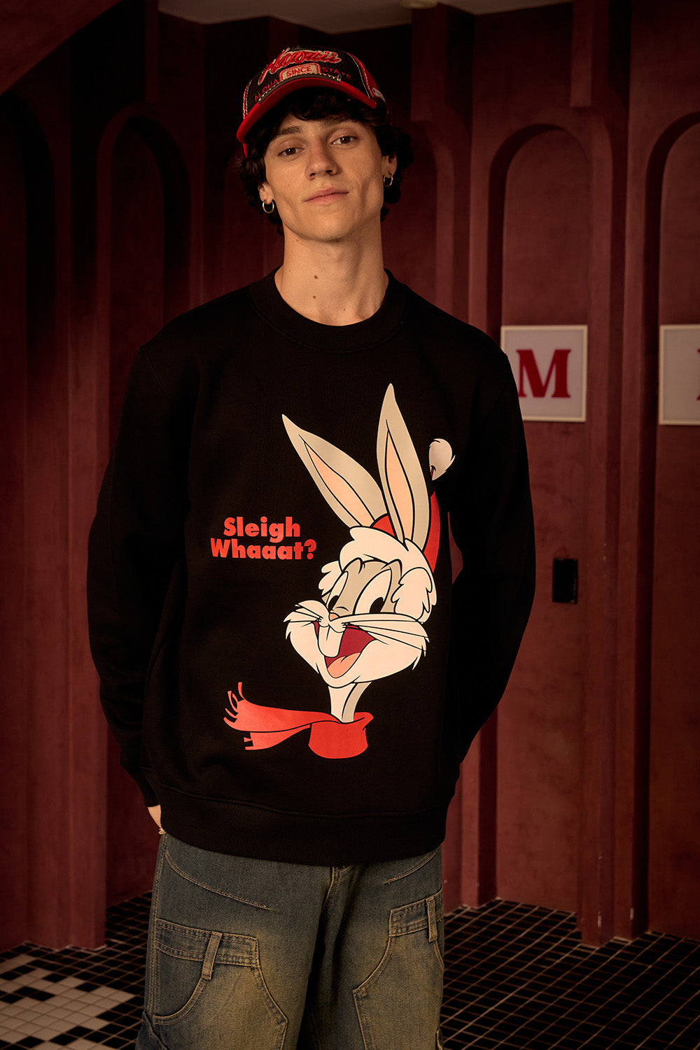 Black Bugs Bunny Sweatshirt - BonkersCorner