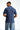 Cobalt Blue Signature Jacquard Collar Premium Polo - BonkersCorner
