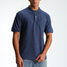 Blue Signature Jacquard Collar Premium Polo - BonkersCorner