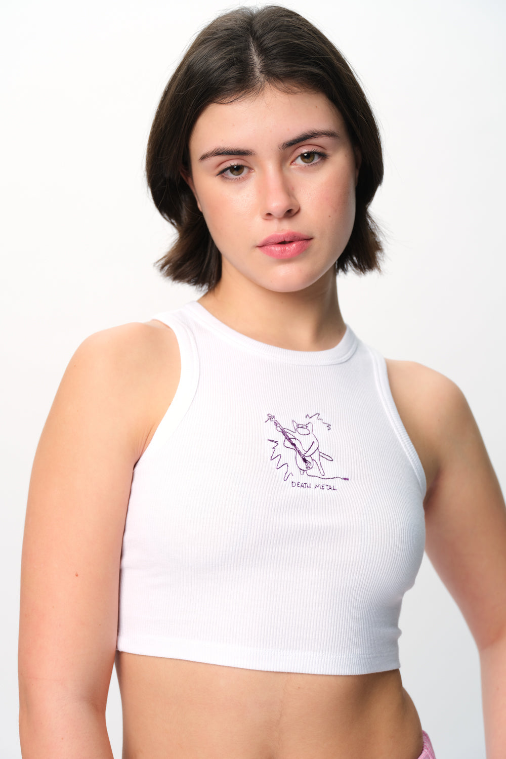 Death Metal Ribbed Tank - BonkersCorner