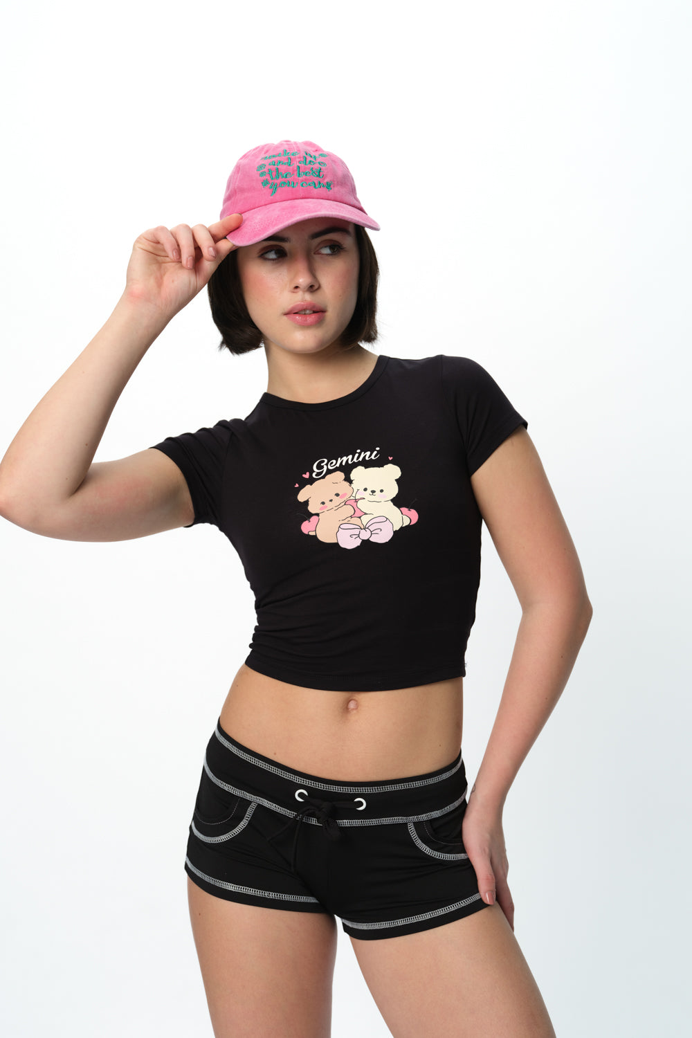 Gemini Glow Long Length Baby Tee - BonkersCorner