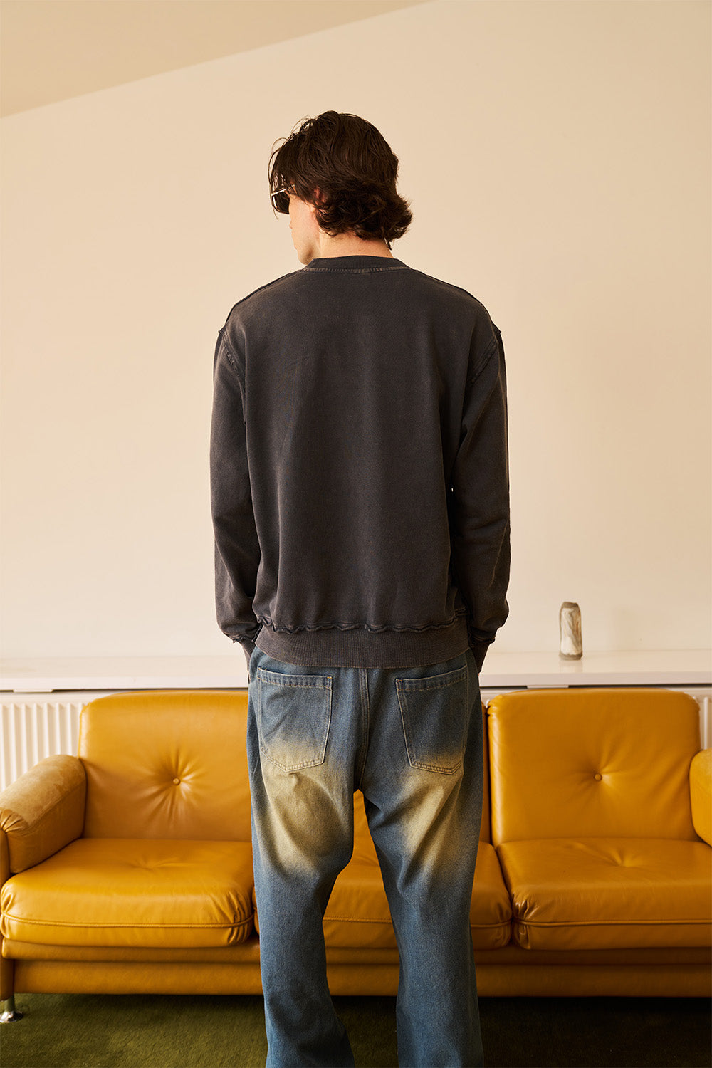 Grey Faded Smiley Originals Sweatshirt - BonkersCorner