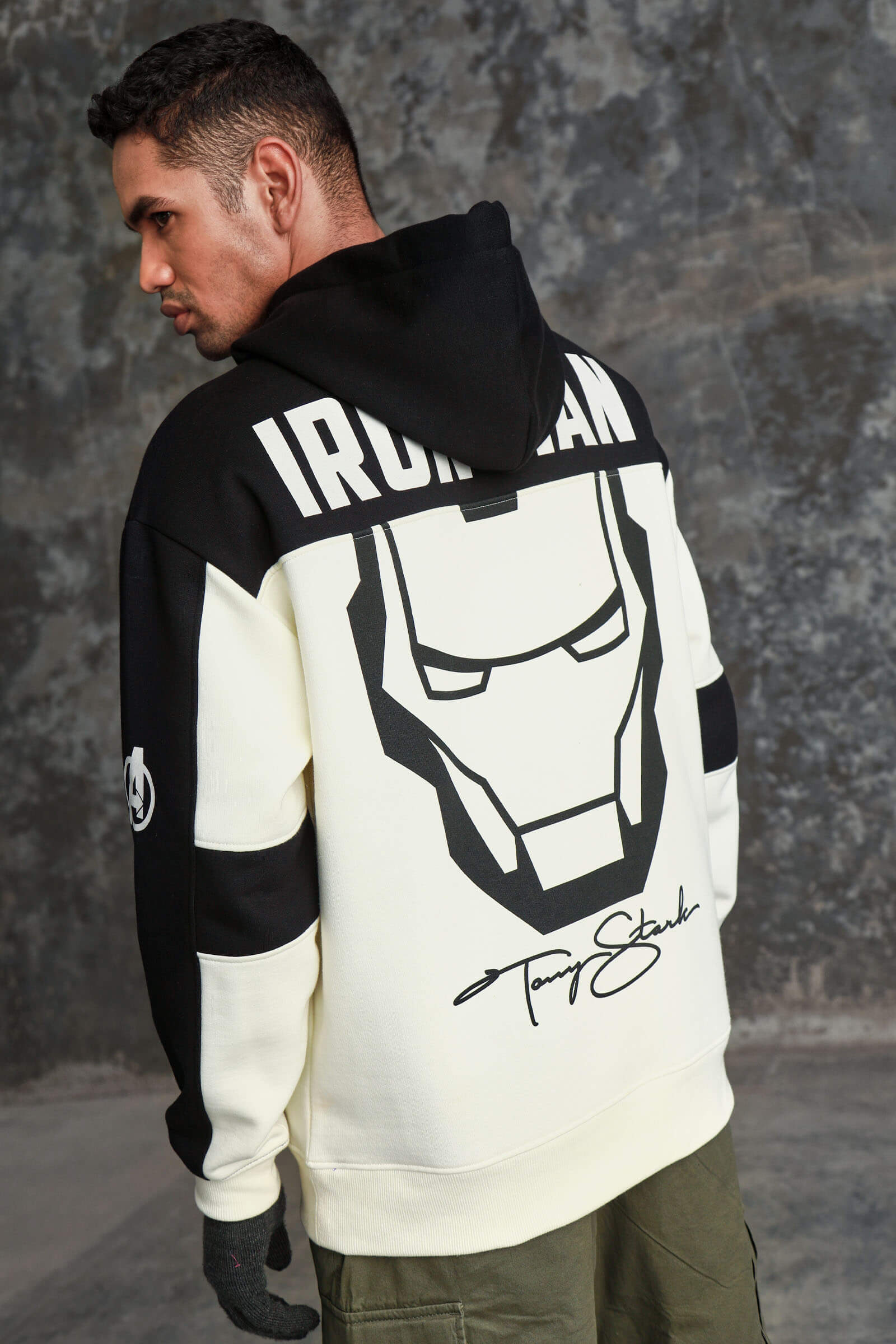 Iron Man Oversized Heavyweight Hoodie(Fleece) - BonkersCorner
