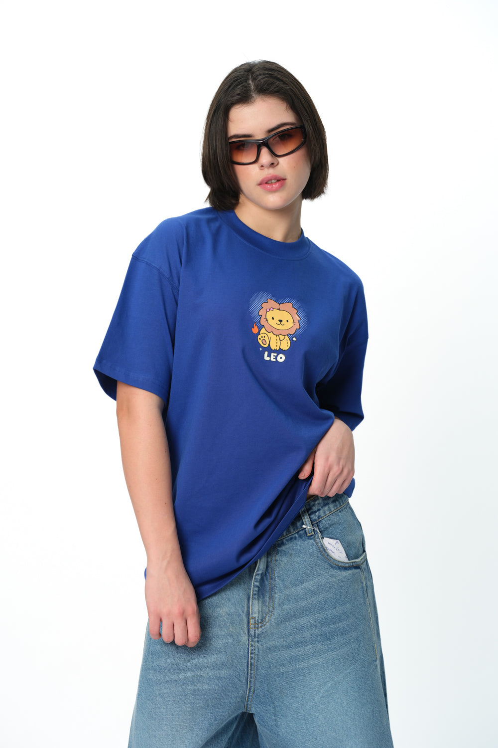 Leo Luster Oversized T-Shirt - BonkersCorner