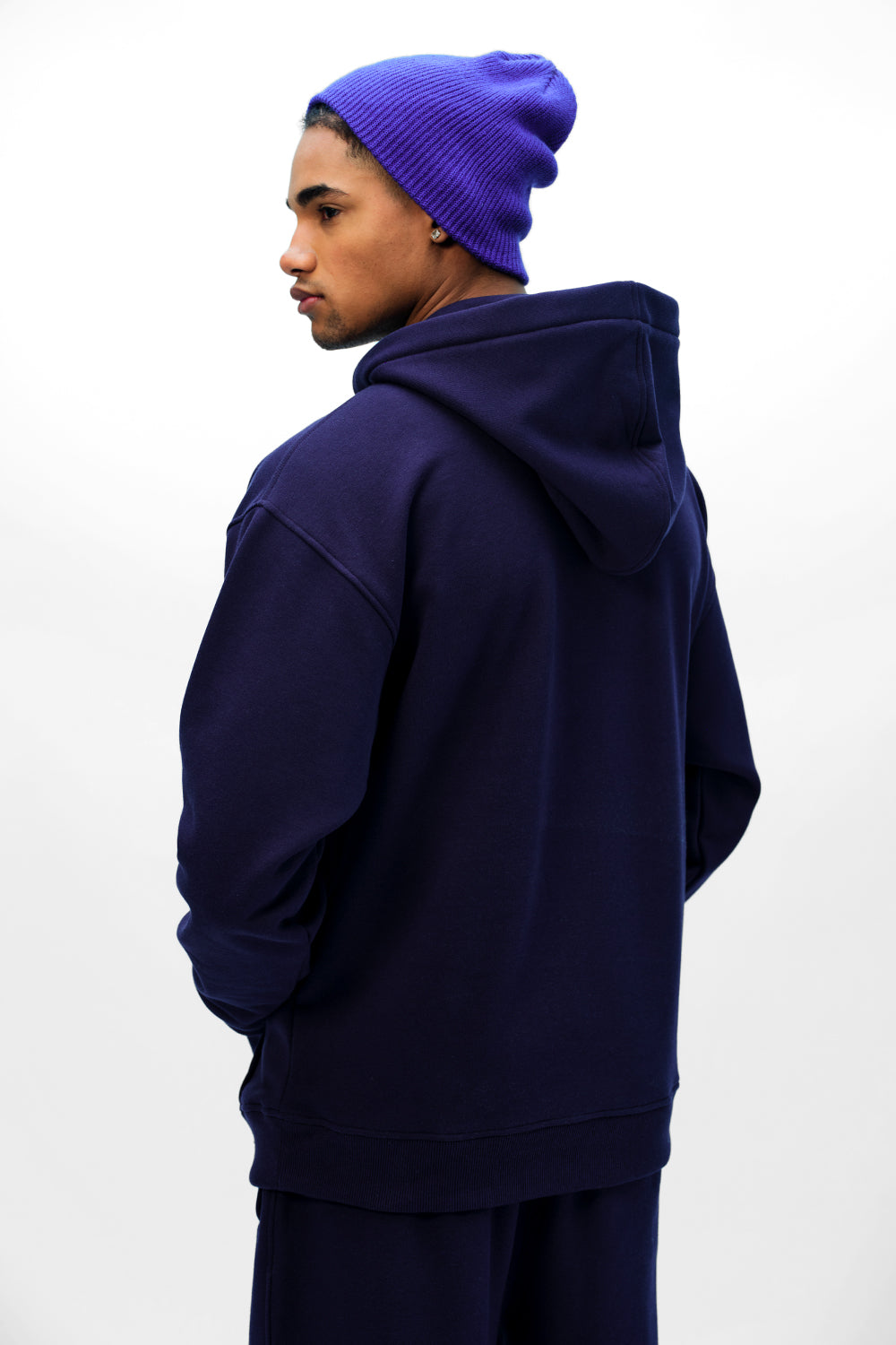 Navy Blue Wear A Hug Oversized Hoodie - BonkersCorner