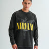 Nirvana Black Full Sleeves T-shirt - BonkersCorner