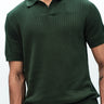 Olive Knit Polo T-shirt - BonkersCorner