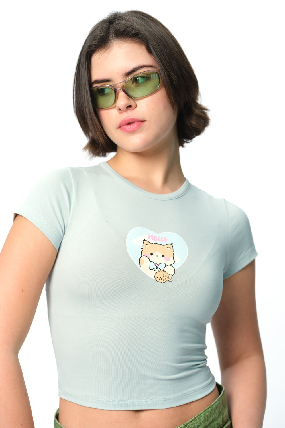 Pisces Power Long Length Baby Tee - BonkersCorner