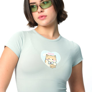 Pisces Power Long Length Baby Tee - BonkersCorner