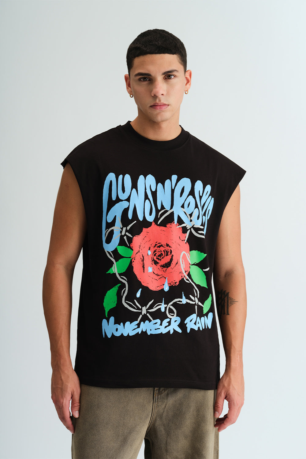 Rain & Roses Oversized Tank - BonkersCorner