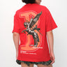 Red Rise To Power Premium Oversized T-Shirt - BonkersCorner