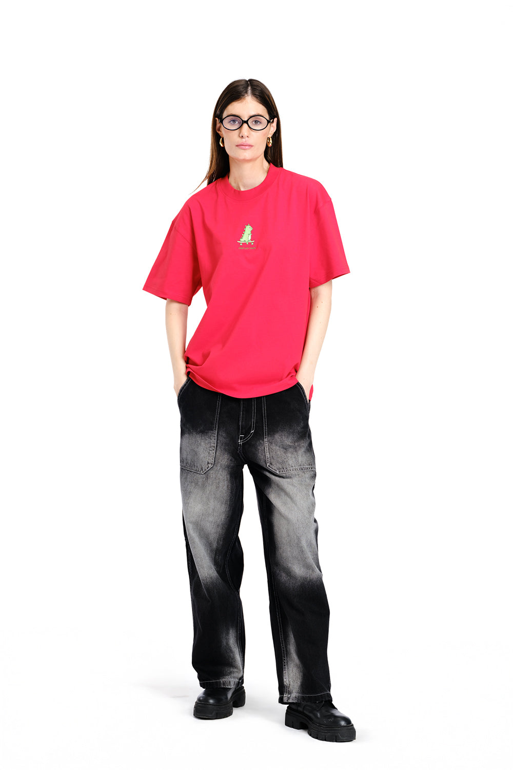 Red Sorry Not Today Oversized Tee - BonkersCorner