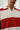 Red Stripe V-Neck Knit Polo - BonkersCorner
