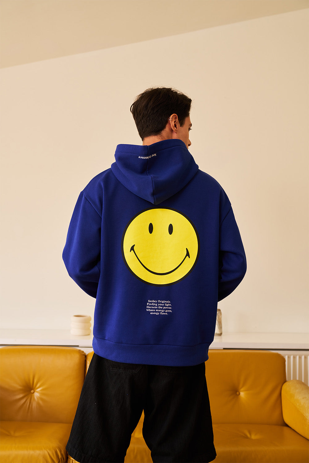 Royal Blue Smiley Originals Hoodie - BonkersCorner