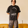 Smiley Black Oversized T-shirt - BonkersCorner