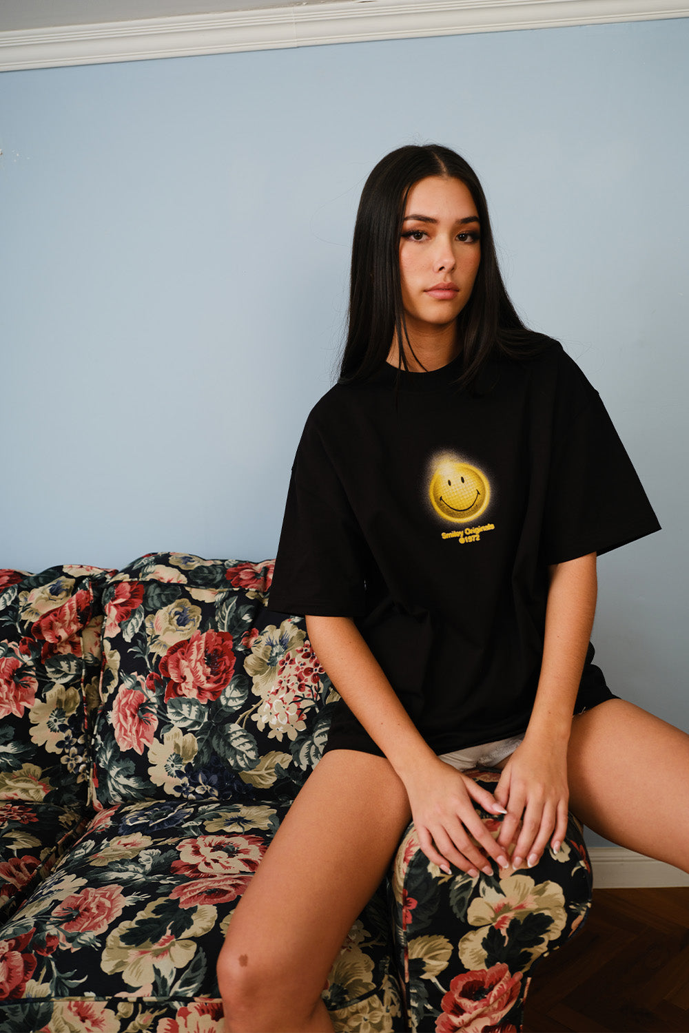 Smiley Lost In The Beat Oversized T-shirt - BonkersCorner