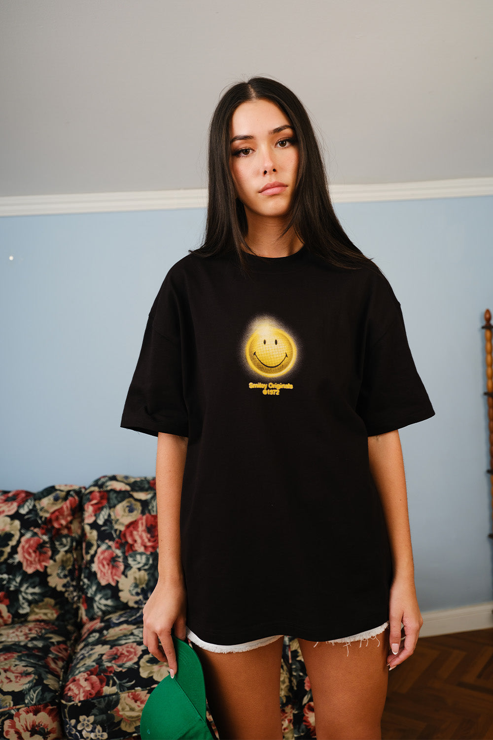 Smiley Lost In The Beat Oversized T-shirt - BonkersCorner