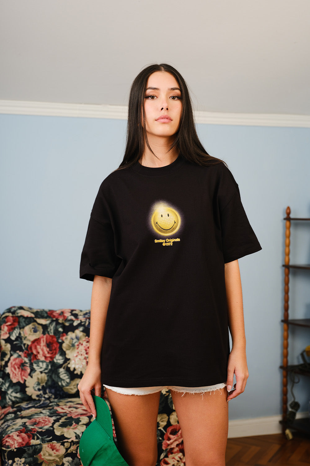 Smiley Lost In The Beat Oversized T-shirt - BonkersCorner