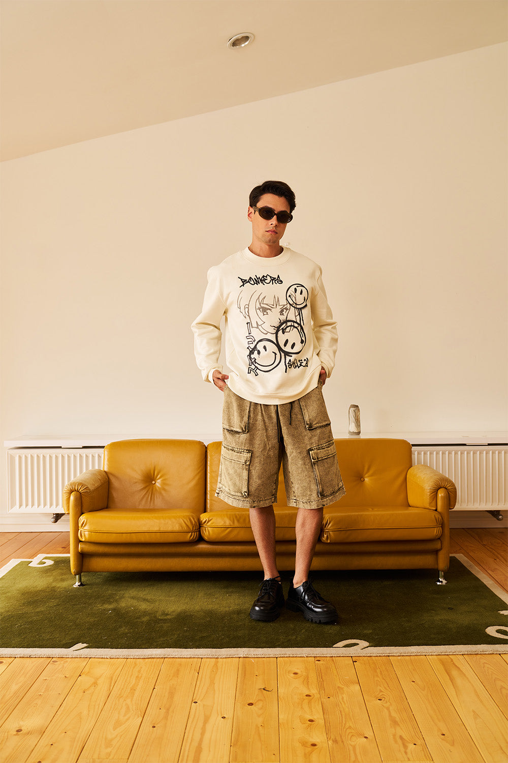 Smiley Originals Off White Sweatshirt - BonkersCorner