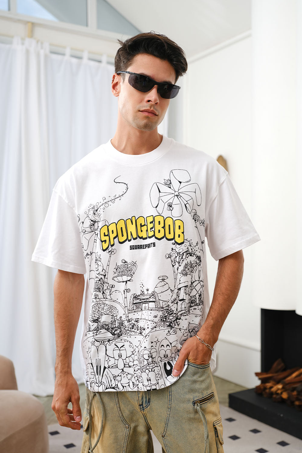 SpongeBob Doodles Oversized T-shirt