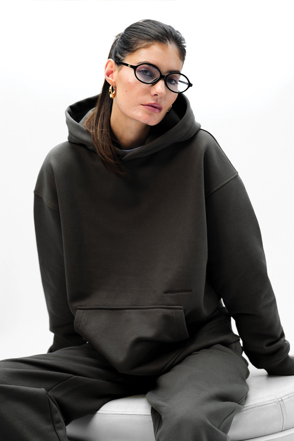 Taupe Wear A Hug Oversized Hoodie