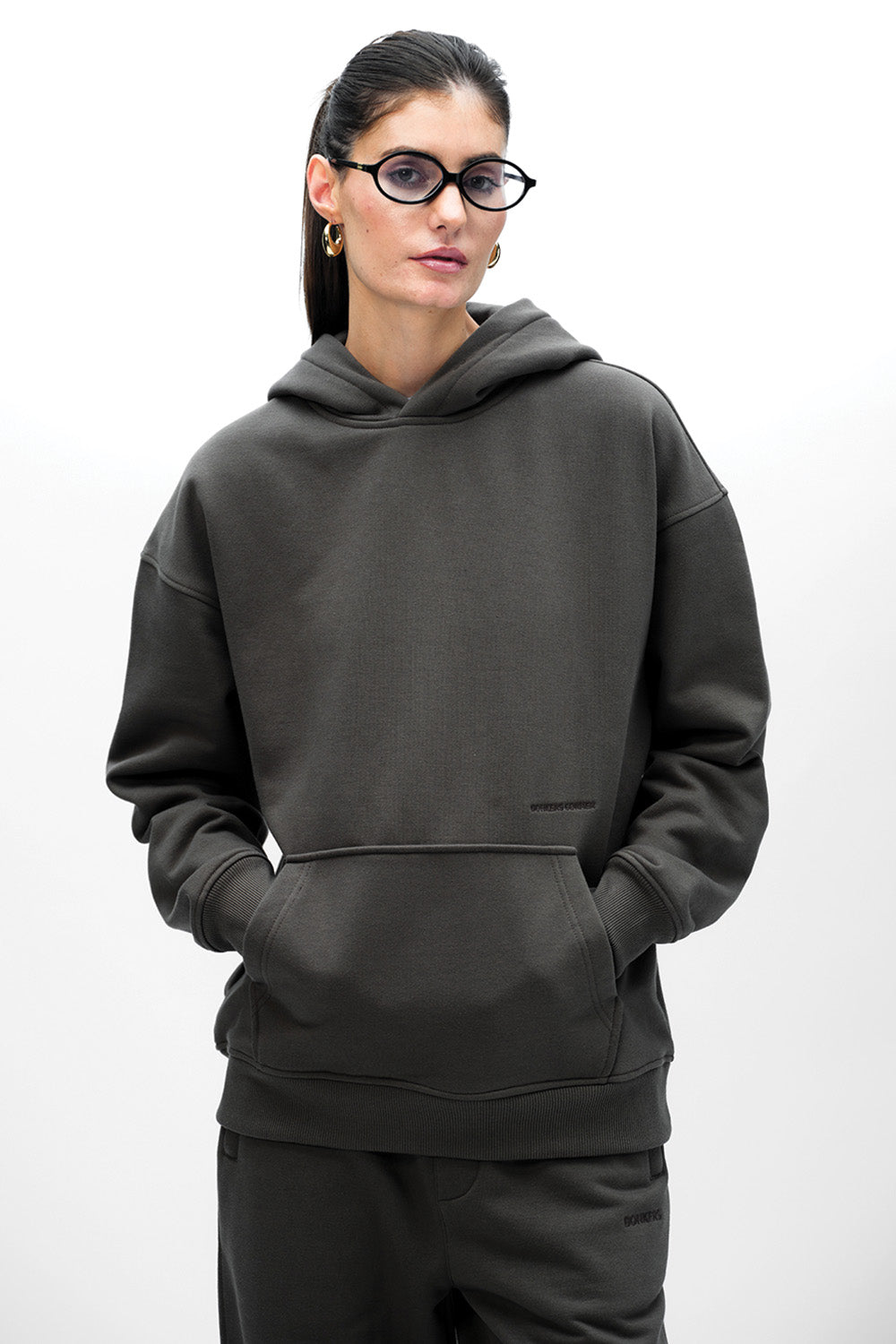 Taupe Wear A Hug Oversized Hoodie - BonkersCorner